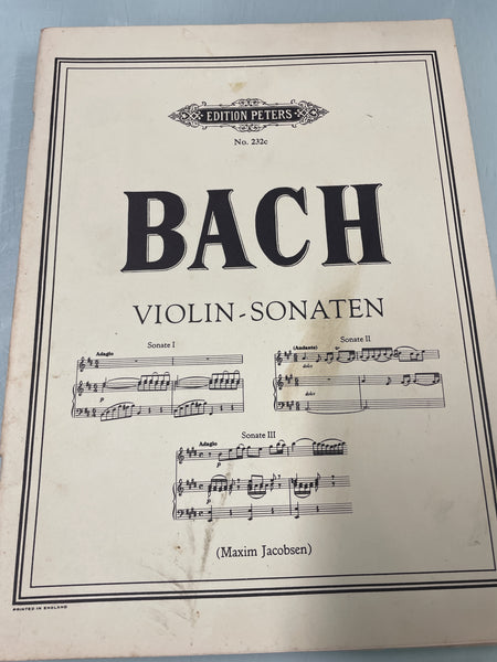 Peters Edition - Bach Violin-Sonaten - Second Hand