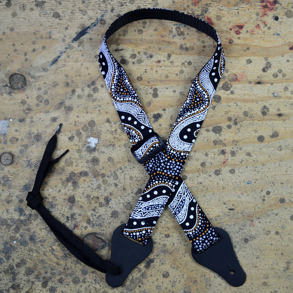 Colonial Leather - Ukulele Strap - Possum Dreaming