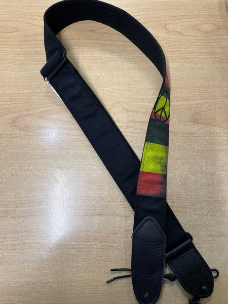 LM Guitar Strap 2" Grunge Peace - 2