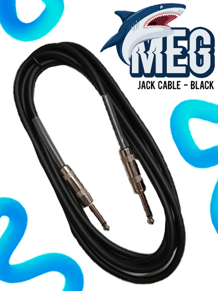 MEG - Guitar Cable 6.35mm Jack - 3m Black