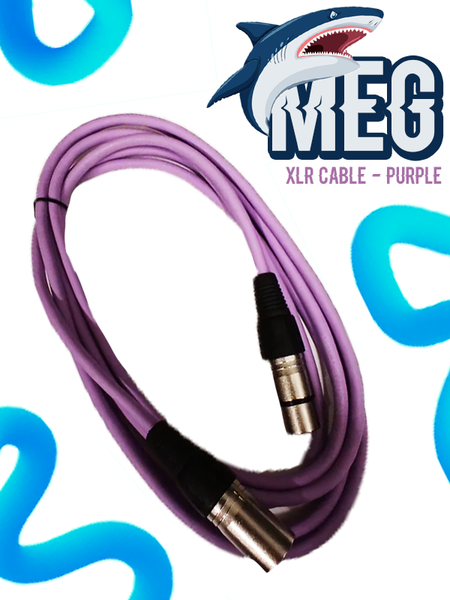 MEG - XLR Cable - 10m Purple