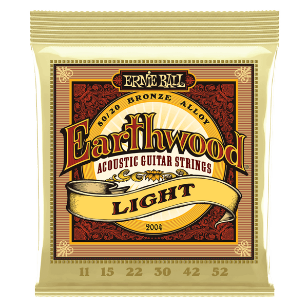 Ernie Ball - Earthwood Acoustic Guitar Strings 80/20 Bronze - Light 11/52