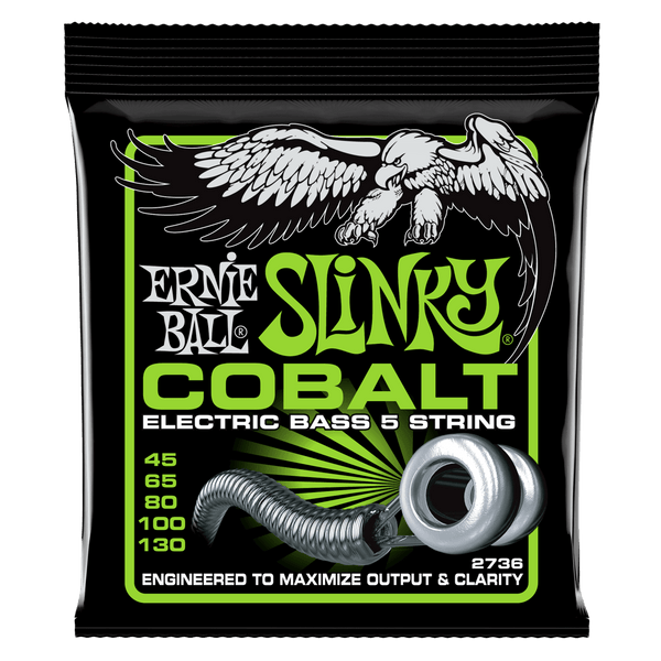 Ernie Ball - Slinky Cobalt 5-String Bass Guitar Strings - 45/130