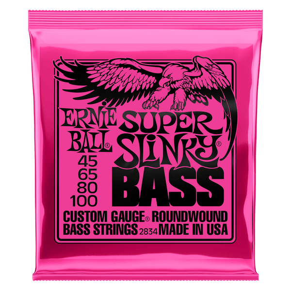 Ernie Ball - Super Slinky Bass Guitar Strings - 45/100