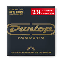 Dunlop - Bronze Acoustic Guitar Strings - 12/54 Light