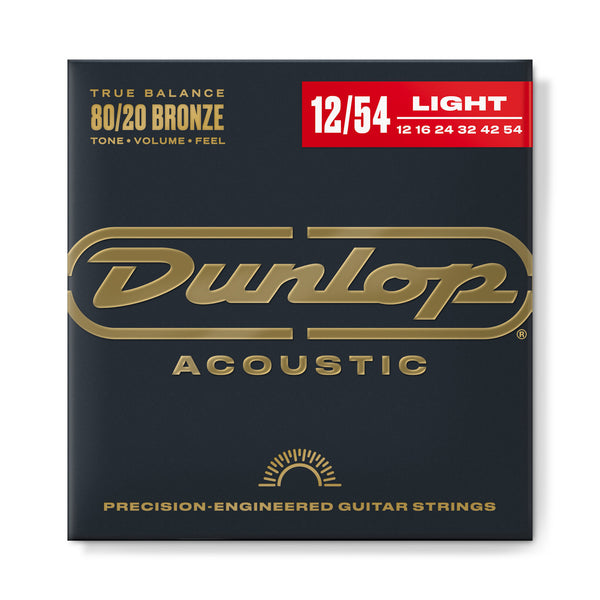 Dunlop - Bronze Acoustic Guitar Strings - 12/54 Light