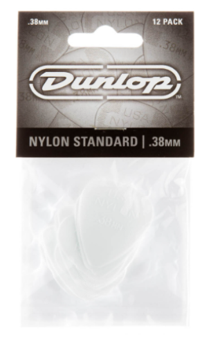 Dunlop - Nylon Standard Picks - 0.38mm (12 Pack)