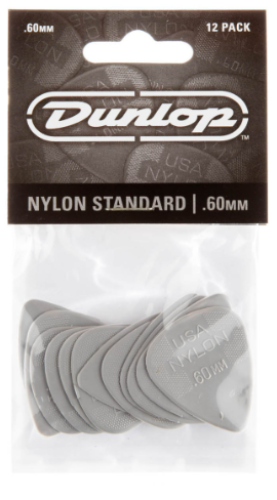 Dunlop - Nylon Standard Picks - 0.60mm (12 Pack)