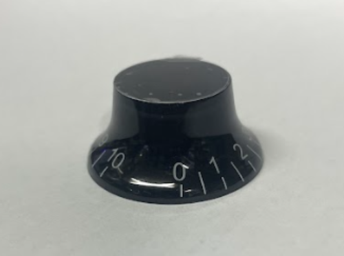 Fleor - Top Hat Electric Guitar Knobs - Black (Pack of 4)