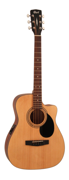 Cort - Concert Acoustic Electric Guitar - Open Pore