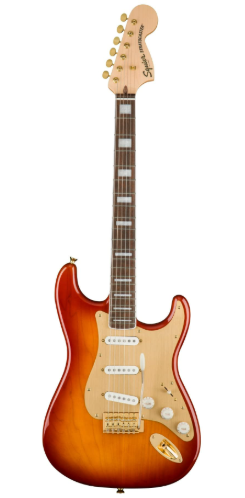 Squier - 40th Anniversary Stratocaster Gold Edition - Sienna Sunburst