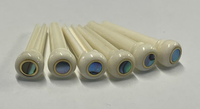 Best Guitars - Bridge Pins with Abalone/Gold Dot - Pack of 6