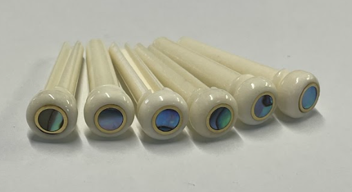 Best Guitars - Bridge Pins with Abalone/Gold Dot - Pack of 6