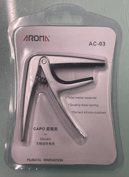 Aroma - AC03 Ukulele Capo - Silver