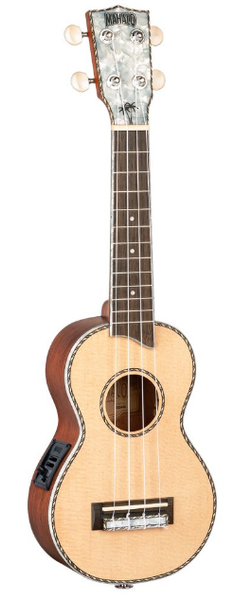 Mahalo - Pearl Series Acoustic Electric Soprano Ukulele - Natural