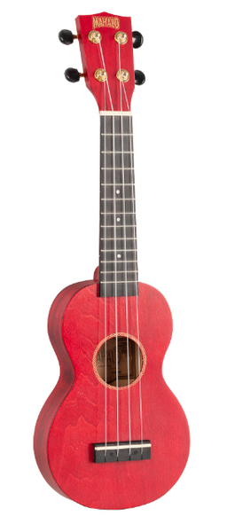 Mahalo - Slimline Soprano Ukulele - Red