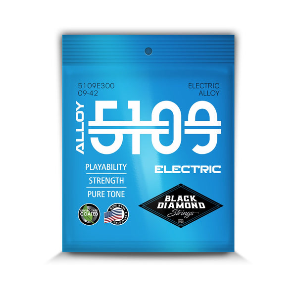 Black Diamond - Alloy5109 Electric Guitar Strings - For Heavy Rock Regular