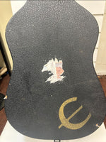 Acoustic Guitar Hard Case - Black  Lining - Second Hand