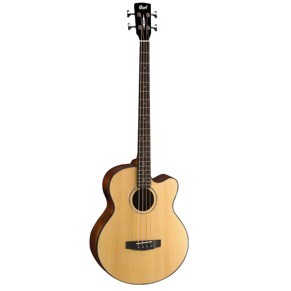 Cort - Acoustic Electric Bass Guitar - Natural Gloss