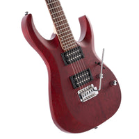 Cort - X100 Electric Guitar - Open Pore Black Cherry