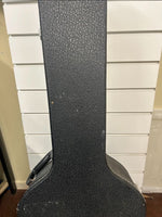 Acoustic Guitar Hard Case - Black  Lining - Second Hand