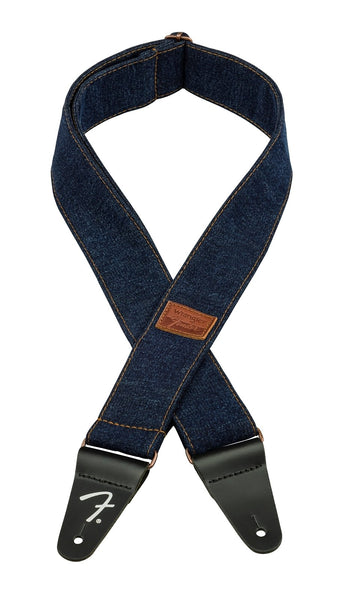 Fender x Wrangler Riveted Denim Strap - Dark Indigo