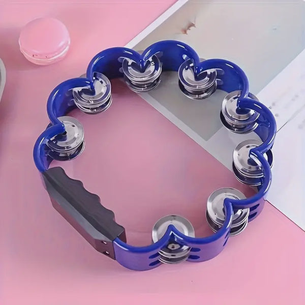 Tambourine  Petal Shape Blue