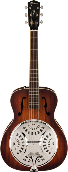 Fender - PR-180E Resonator Guitar - Aged Cognac