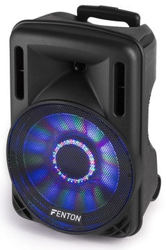 Fenton - FT12LED Portable 12" Active Speaker with Bluetooth - 700W