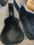 Acoustic Guitar Hard Case - Black  Lining - Second Hand