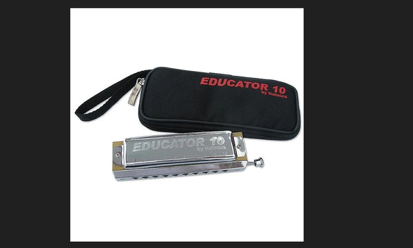 Hohner Hohnica Series Educator 10 Chromatic Harmonica, Key of C Model
