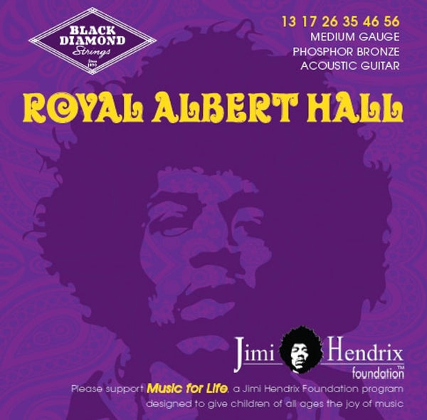 Black Diamond - Jimi Hendrix Phosphor Bronze Strings - Medium