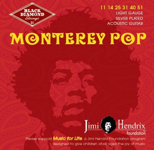 Black Diamond - Jimi Hendrix Silver Plated Strings - Light