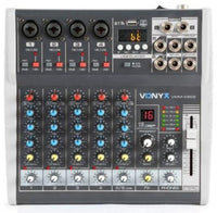 Vonyx - VMM-K602 Music Mixer with DSP - 6 Channel