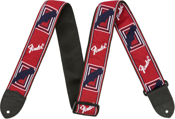 Fender - Monogrammed Strap - Red/White/Blue