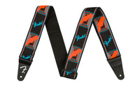 Fender - Neon Monogrammed Strap - Blue/Orange