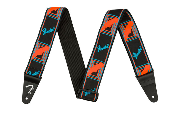 Fender - Neon Monogrammed Strap - Blue/Orange