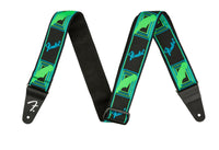 Fender - Neon Monogrammed Strap - Green/Blue