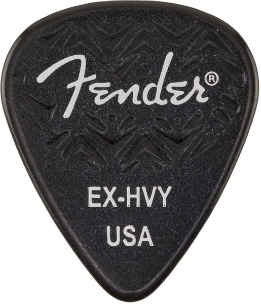 Fender - Wavelength 351 Extra Heavy Guitar Picks - Black (6 Pack)