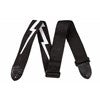 Fender - 2.5" Lightning Bolt Poly Guitar Strap - Black/White