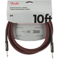 Fender - Professional Series 10' Instrument Cable - Red Tweed