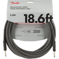 Fender - Professional Series 18.6' Instrument Cable - Gray Tweed