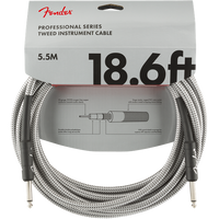 Fender - Professional Series 18.6' Instrument Cable - White Tweed