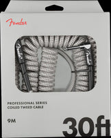 Fender - Professional Series 30' Coil Cable - White Tweed