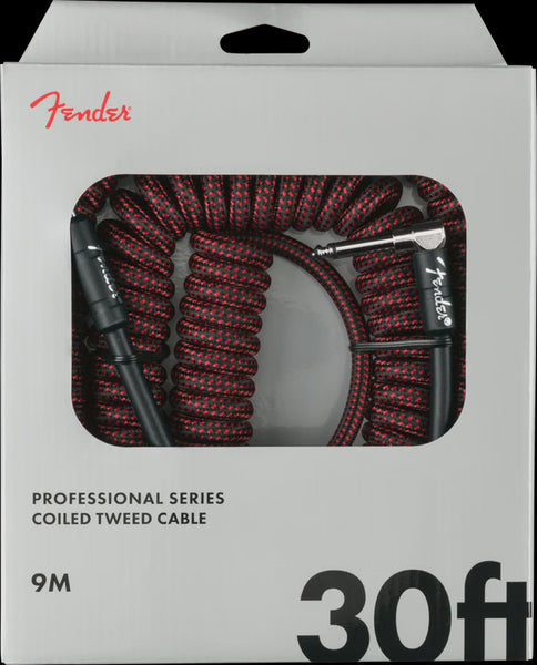 Fender - Professional Series 30' Coil Cable - Red Tweed