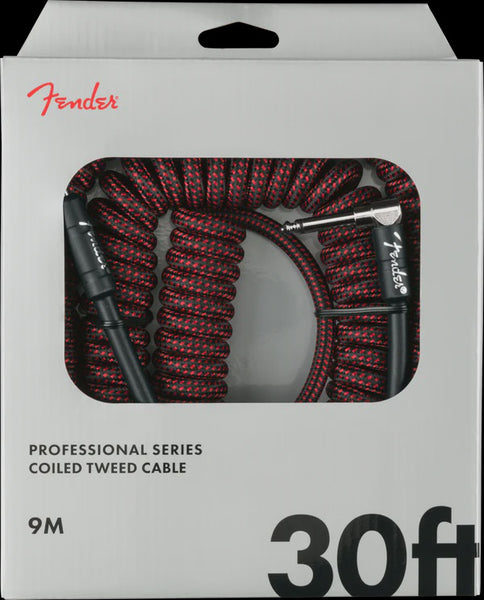 Fender - ST/ANG Pro Coil Cable - 30' Red Tweed