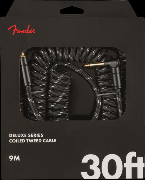 Fender - Deluxe Coil Cable - 30' Black Tweed