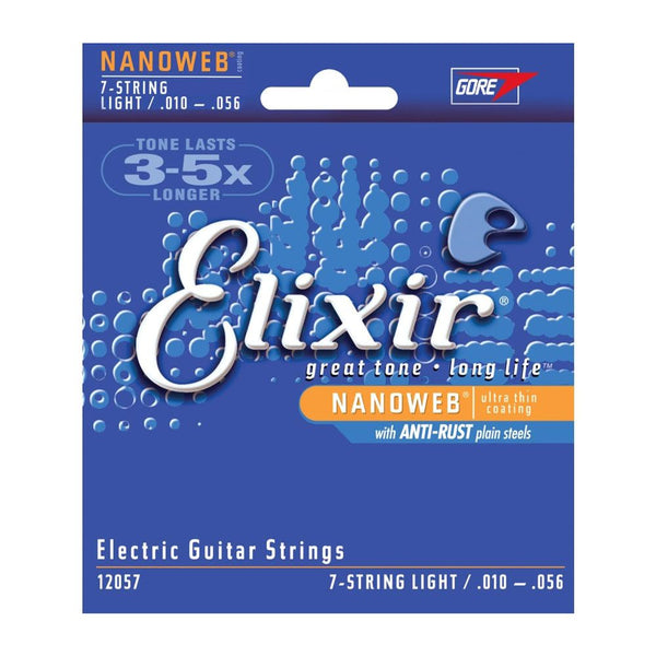 Elixir - Nanoweb 7-String Electric Guitar Strings - 10/56