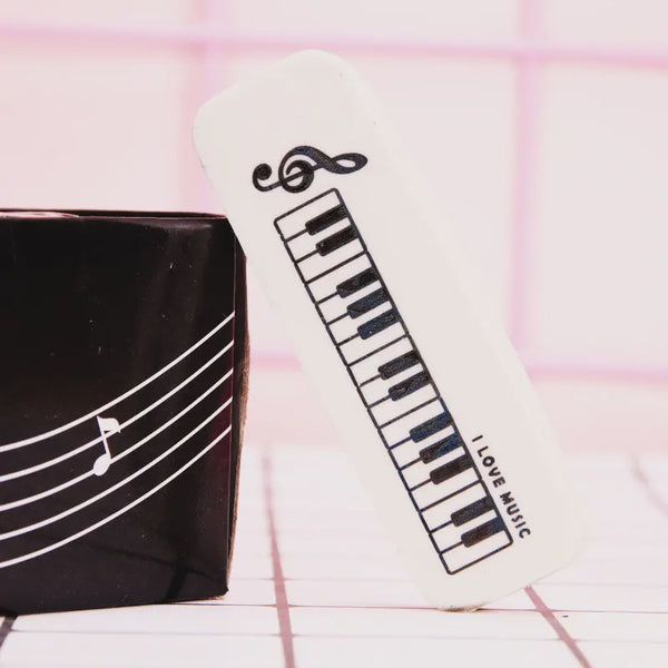 Piano Design Eraser - White