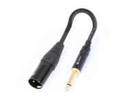 Audio Lead - Converter XLR Male to 6.3mm Mono Jack Male 150mm